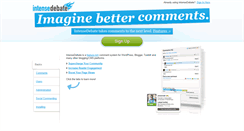 Desktop Screenshot of intensedebate.com